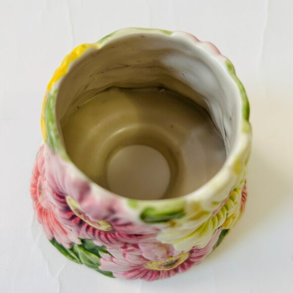 Yankee Candle Top Ceramic Floral shade Gerbera Daisy Flowers colorful - Picture 4 of 9